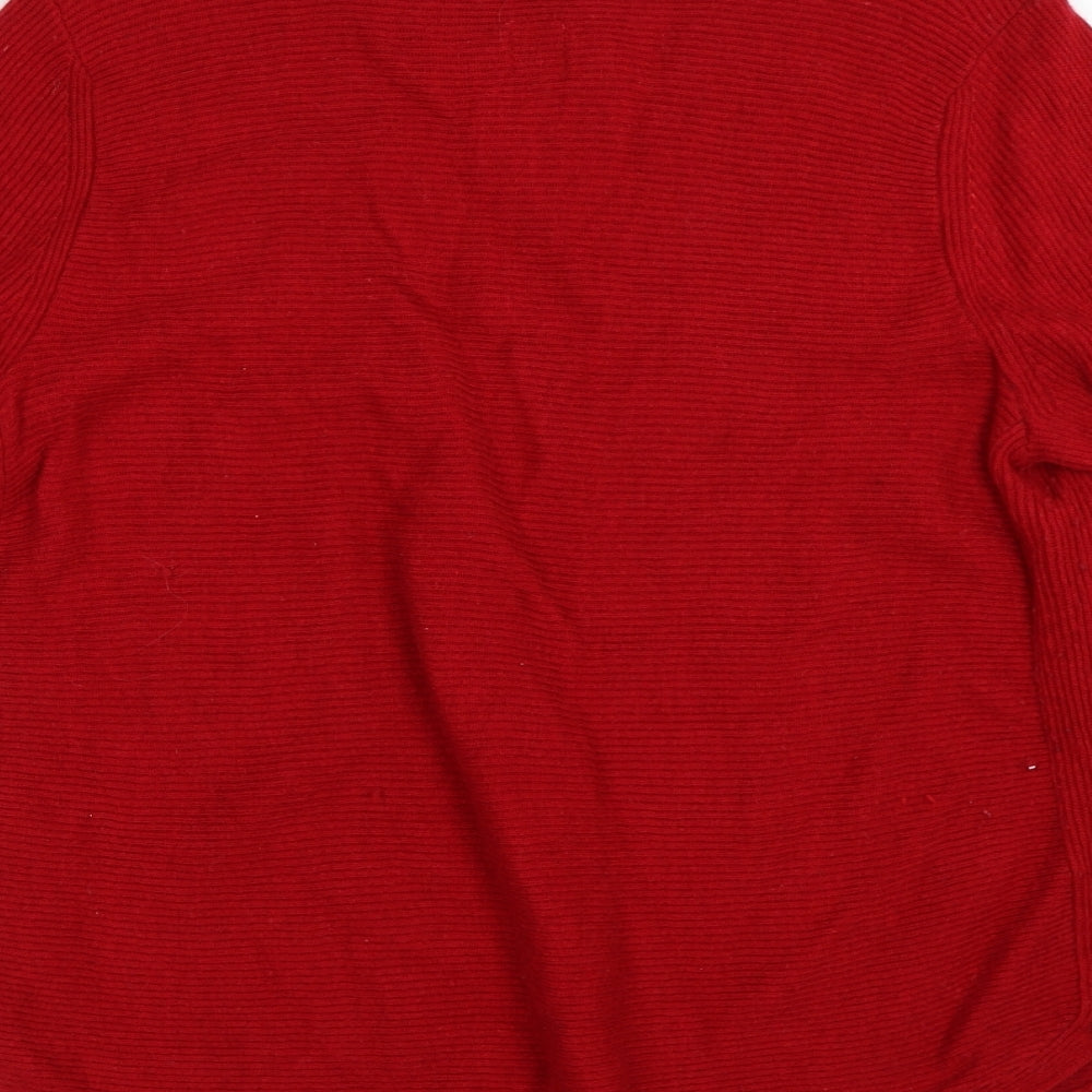 John Lewis Womens Red   Pullover Jumper Size 12