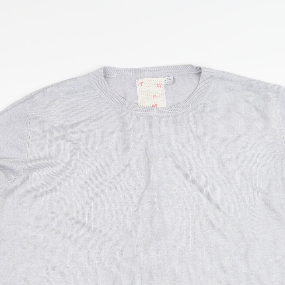 Topman Mens Grey   Pullover Jumper Size S