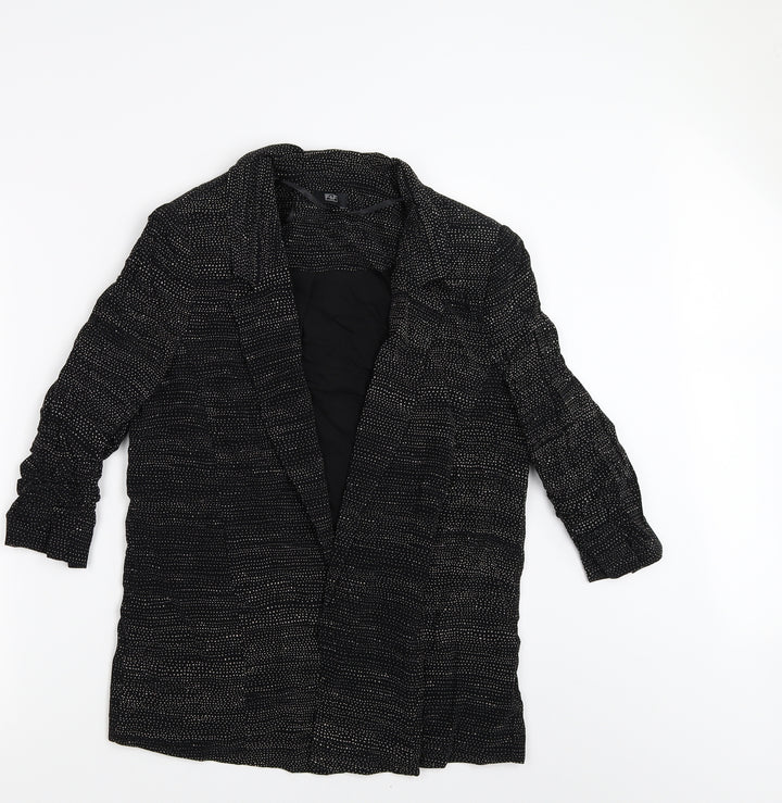 F&F Womens Black Polka Dot Jacket Size 10