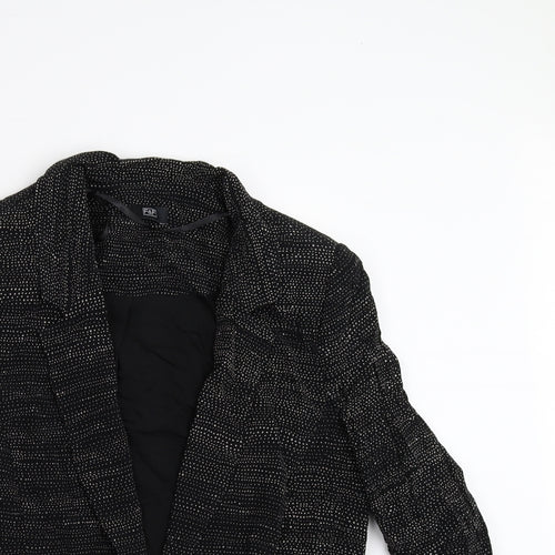 F&F Womens Black Polka Dot  Jacket  Size 10