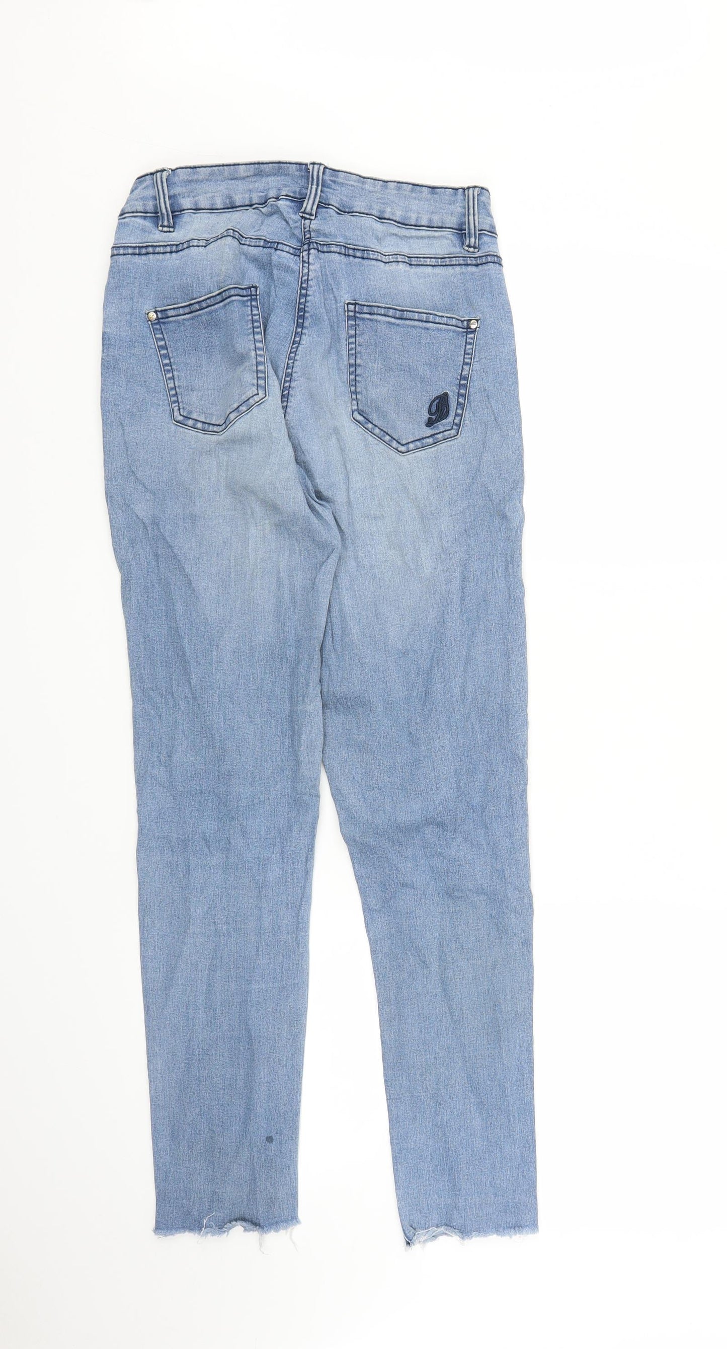 Preworn Womens Blue  Denim Mom Jeans Size 10 L27 in