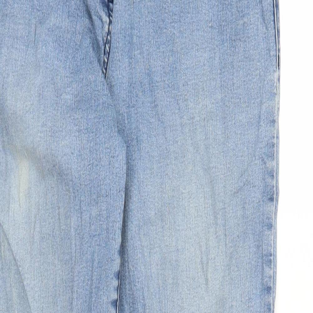 Preworn Womens Blue  Denim Mom Jeans Size 10 L27 in
