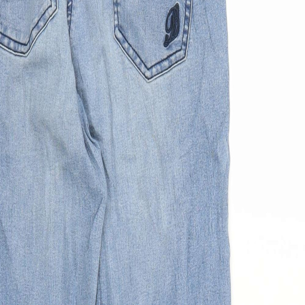 Preworn Womens Blue  Denim Mom Jeans Size 10 L27 in