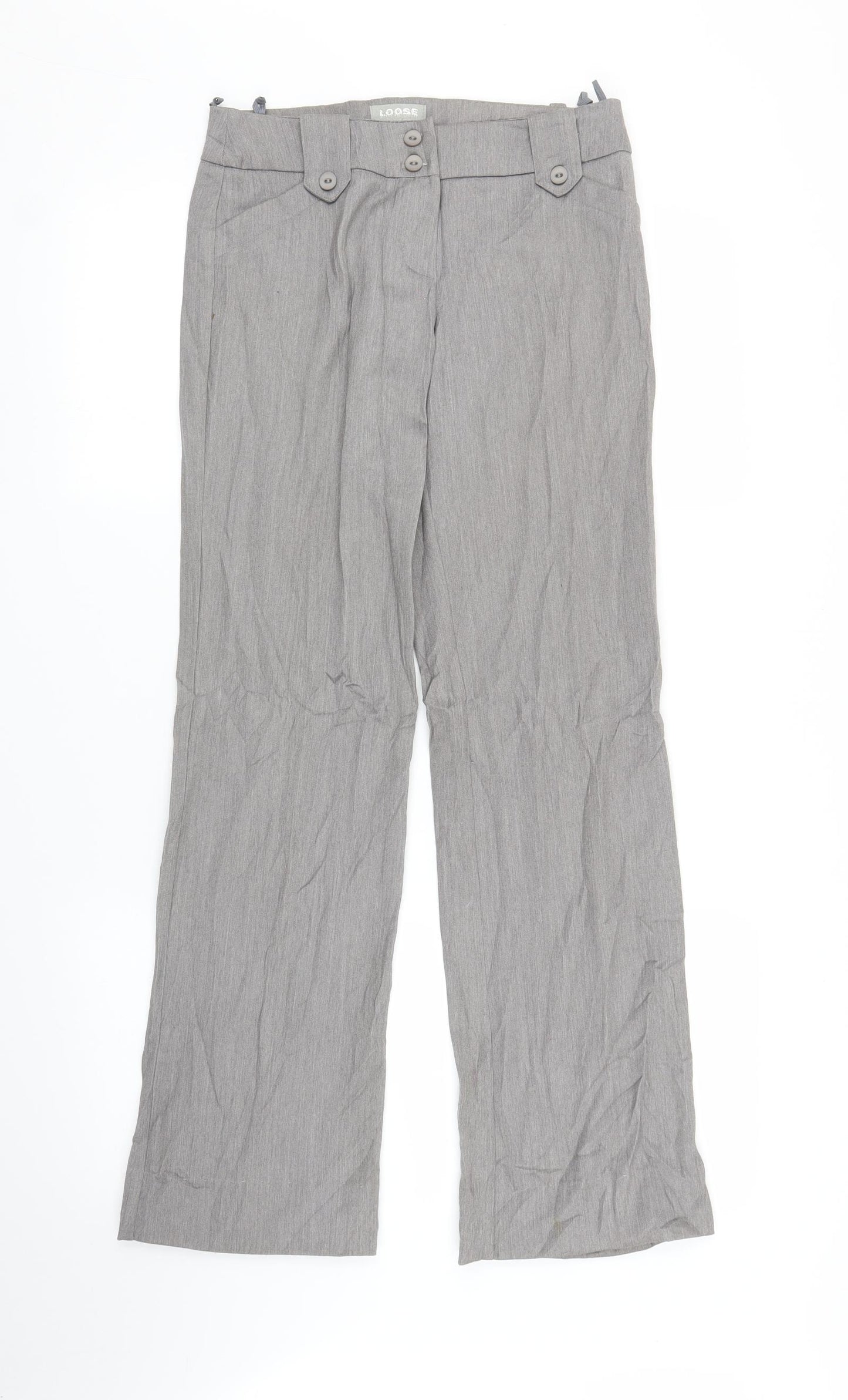 Loose Womens Grey   Trousers  Size 8 L30 in