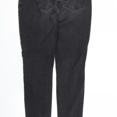 NEXT Womens Black  Denim Skinny Jeans Size 14 L26 in
