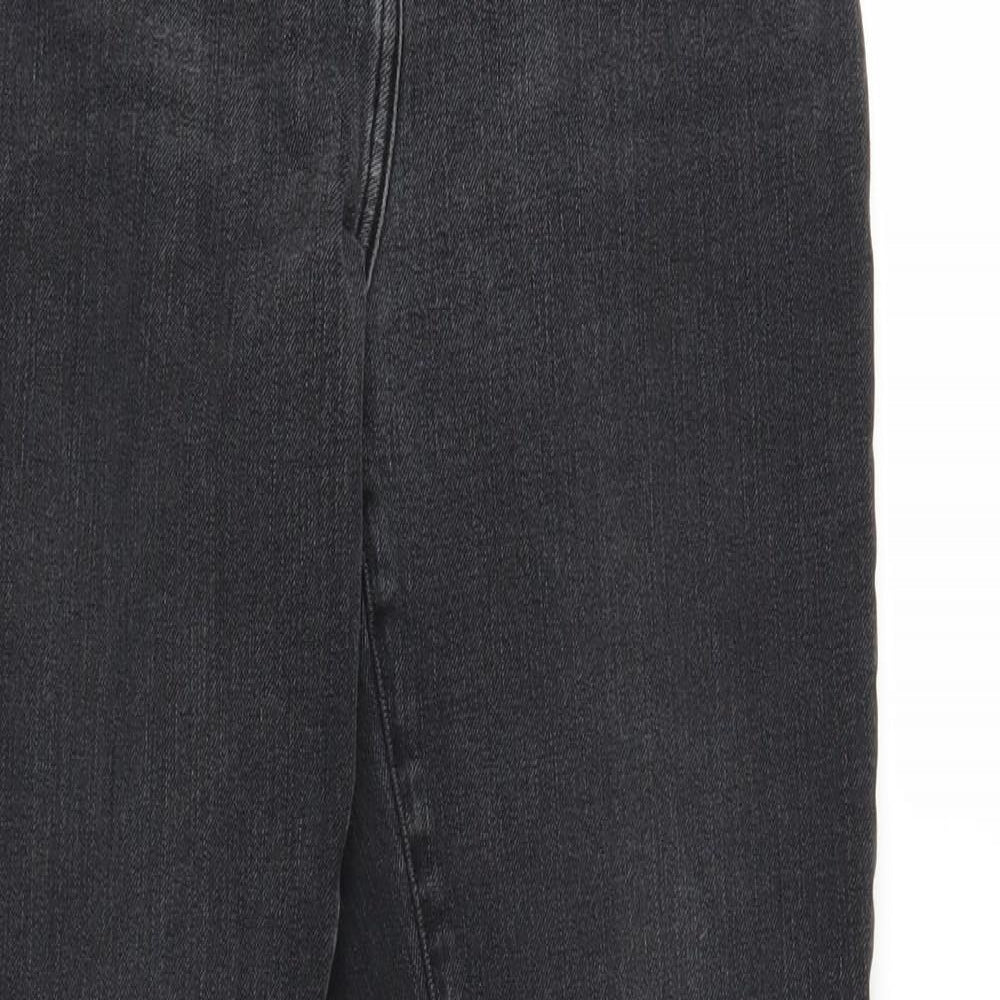 NEXT Womens Black  Denim Skinny Jeans Size 14 L26 in