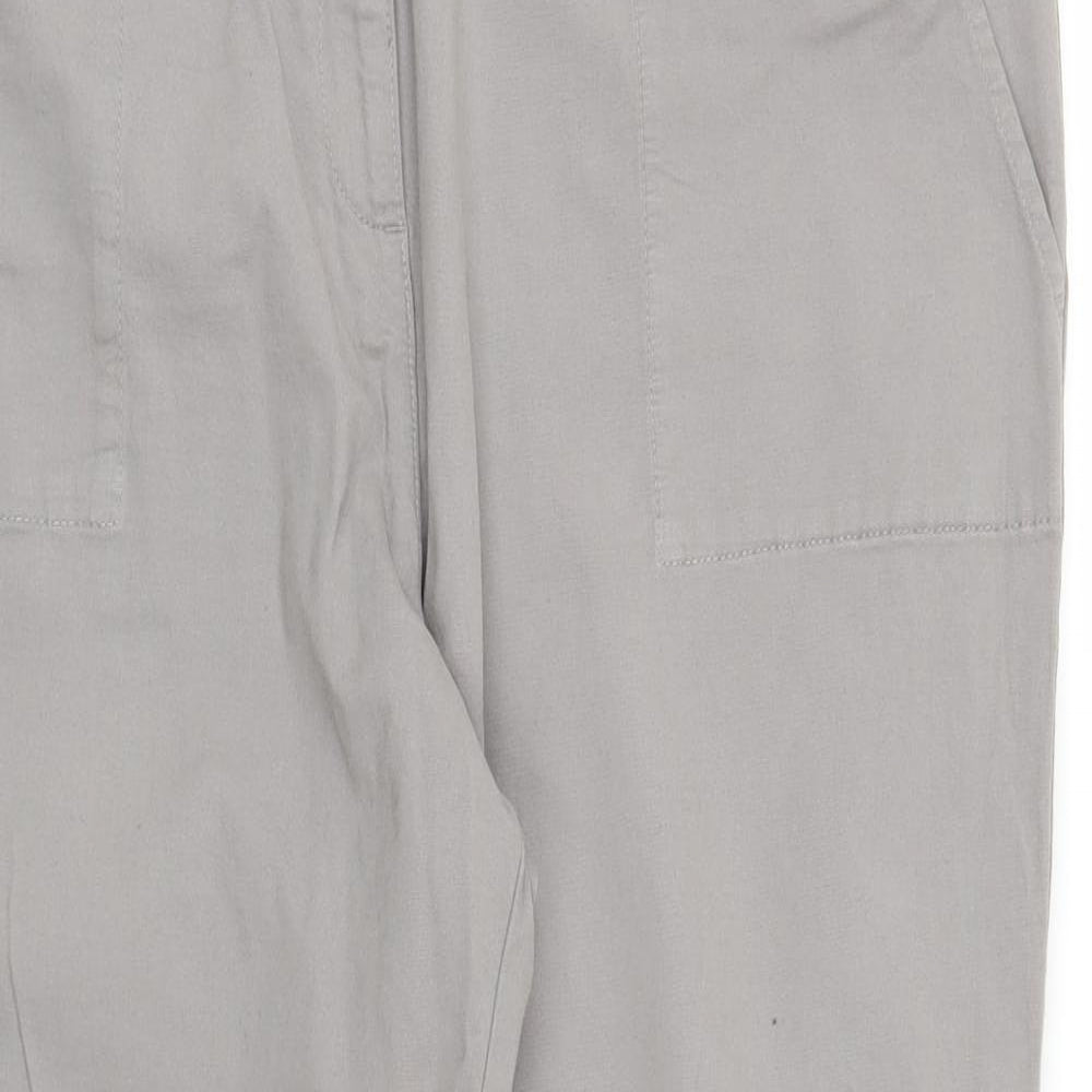 TU Womens Grey   Capri Trousers Size 16 L24 in