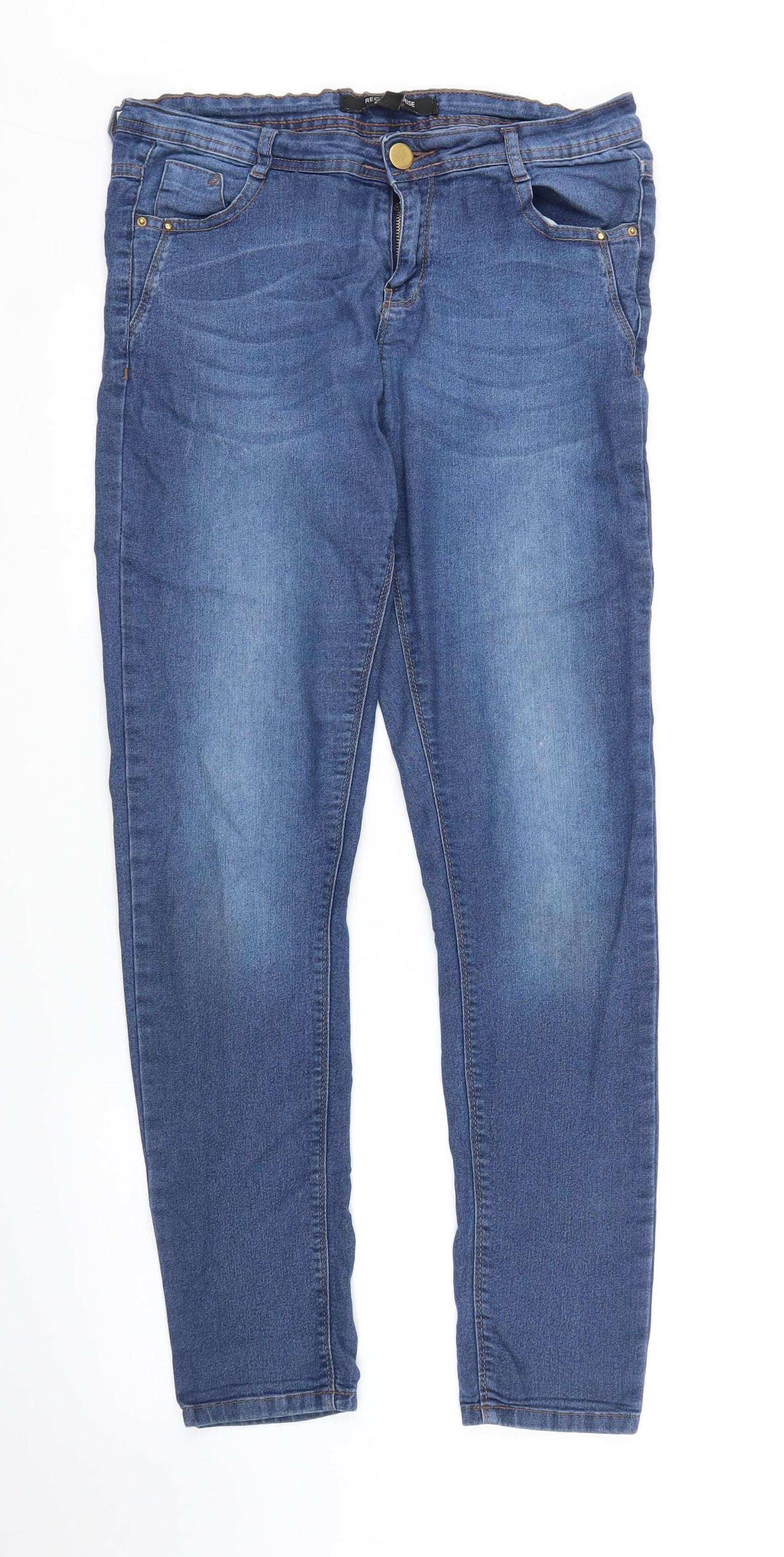 Select Womens Blue  Denim Jegging Jeans Size 12 L27 in