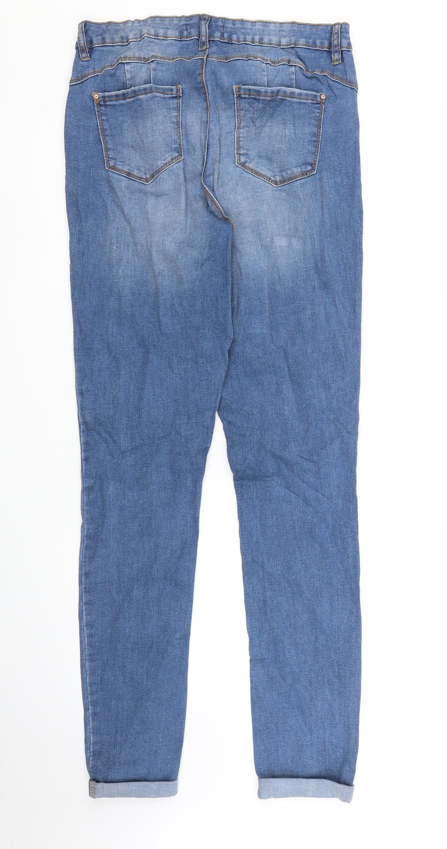 Primark Womens Blue  Denim Skinny Jeans Size 16 L30 in