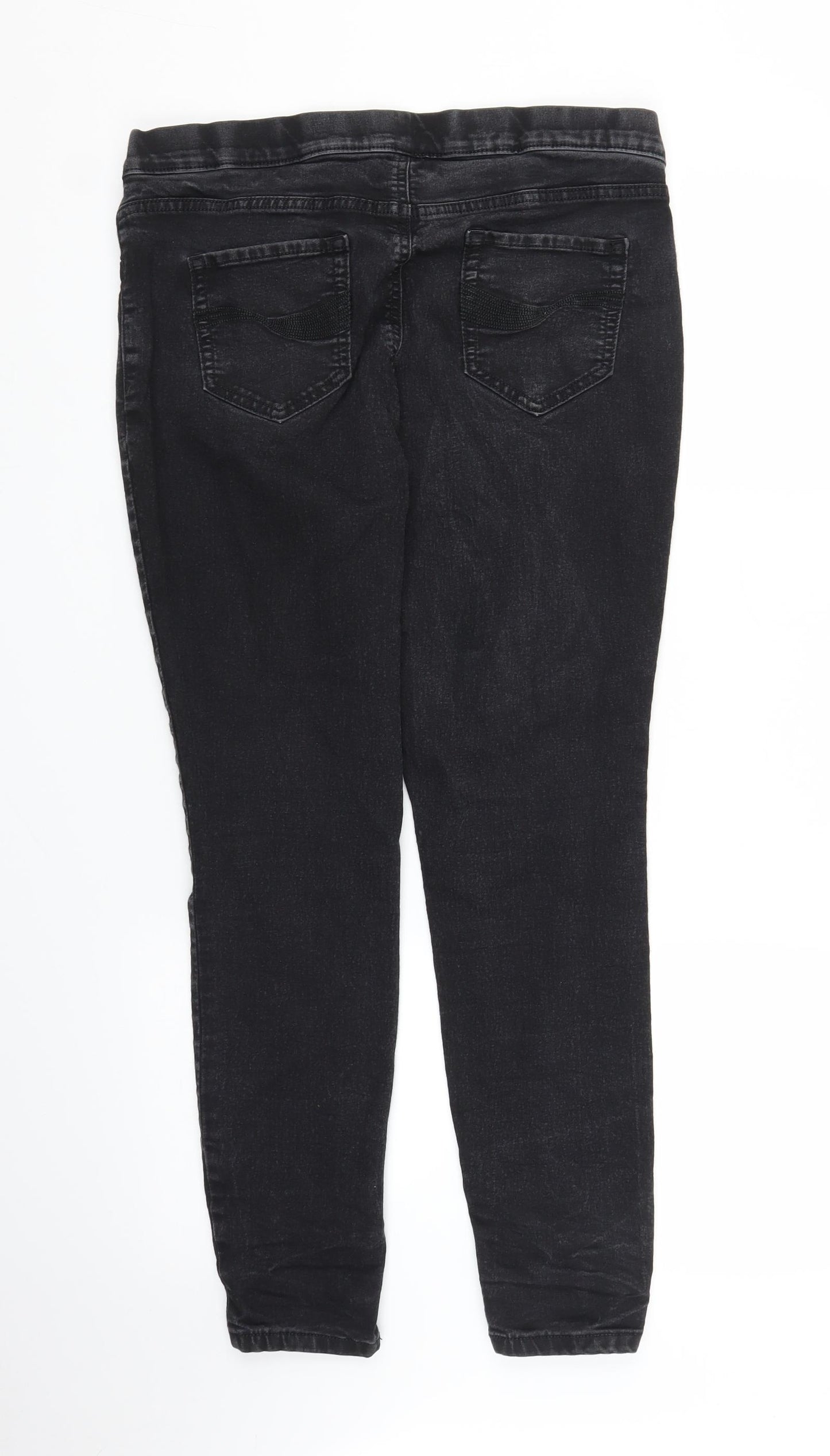 TU Womens Black  Denim Jegging Jeans Size 16 L26 in