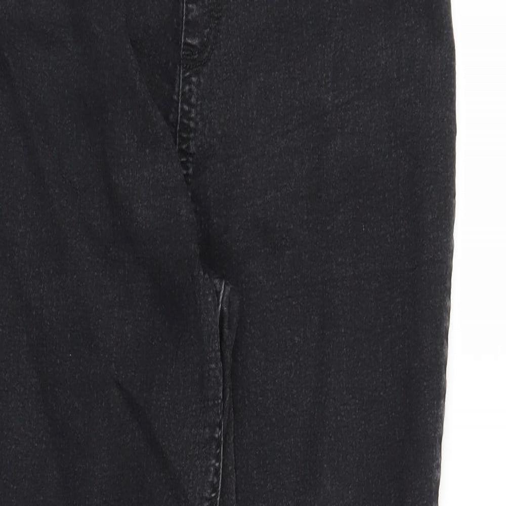 TU Womens Black  Denim Jegging Jeans Size 16 L26 in
