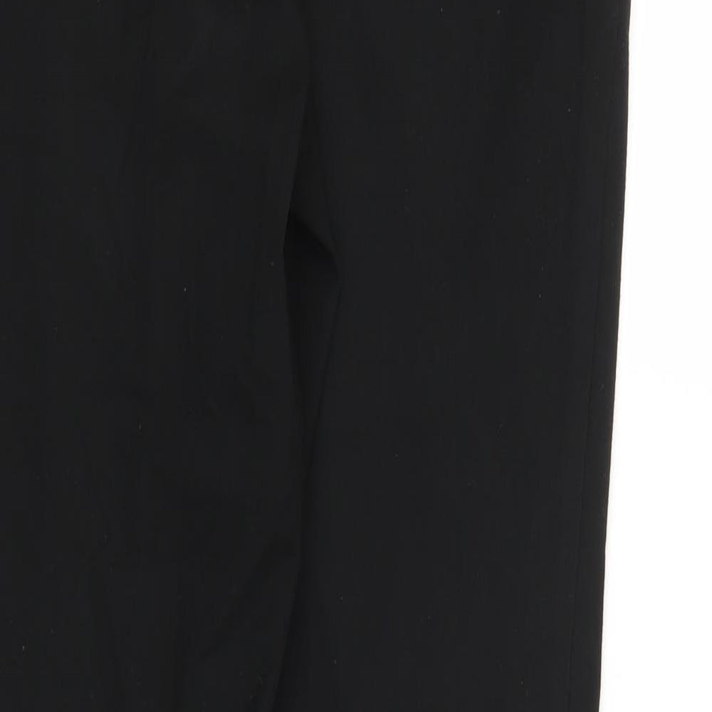 M&S Womens Black   Trousers  Size 12 L28.5 in