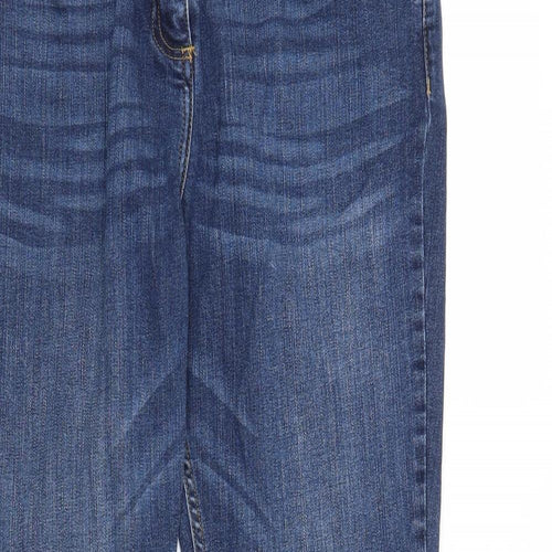 Red Herring Womens Blue  Denim Flared Jeans Size 16 L31 in