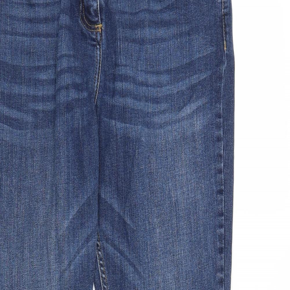 Red Herring Womens Blue  Denim Flared Jeans Size 16 L31 in