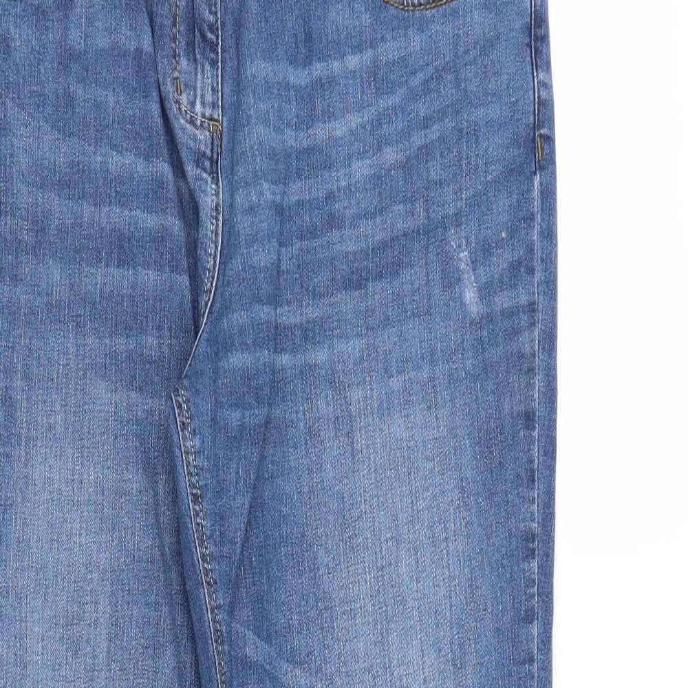 TU Womens Blue  Denim Bootcut Jeans Size 14 L30 in