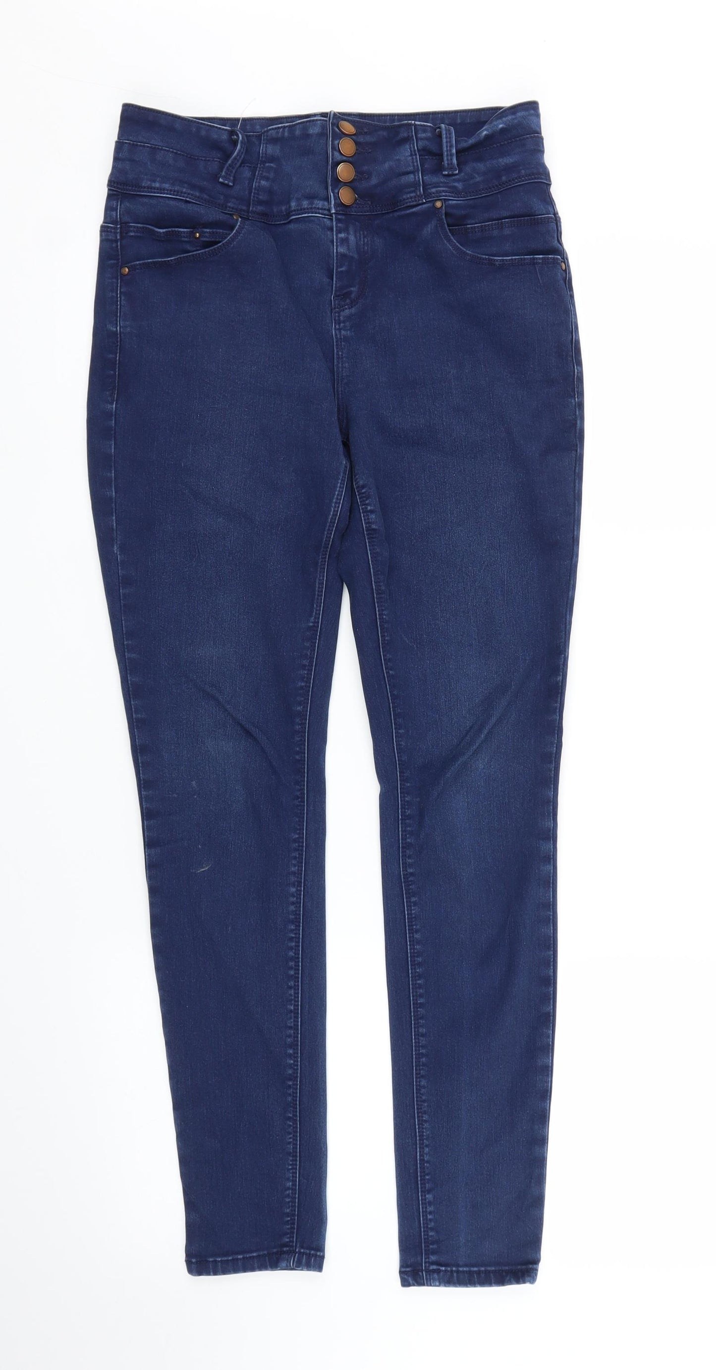 New Look Womens Blue  Denim Skinny Jeans Size 26 in L28 in - High Waist