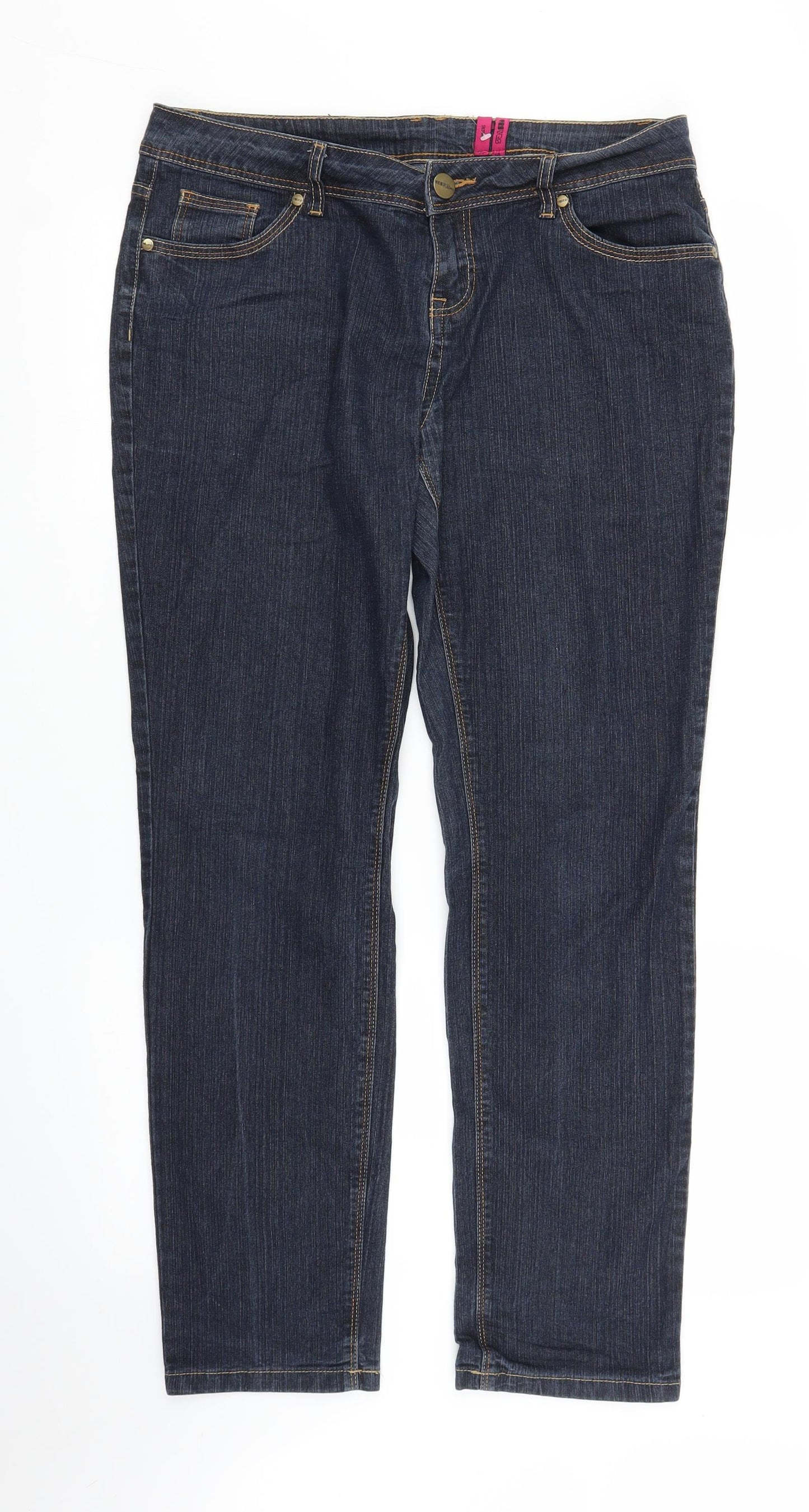 Yes Yes Womens Blue  Denim Skinny Jeans Size 14 L30 in