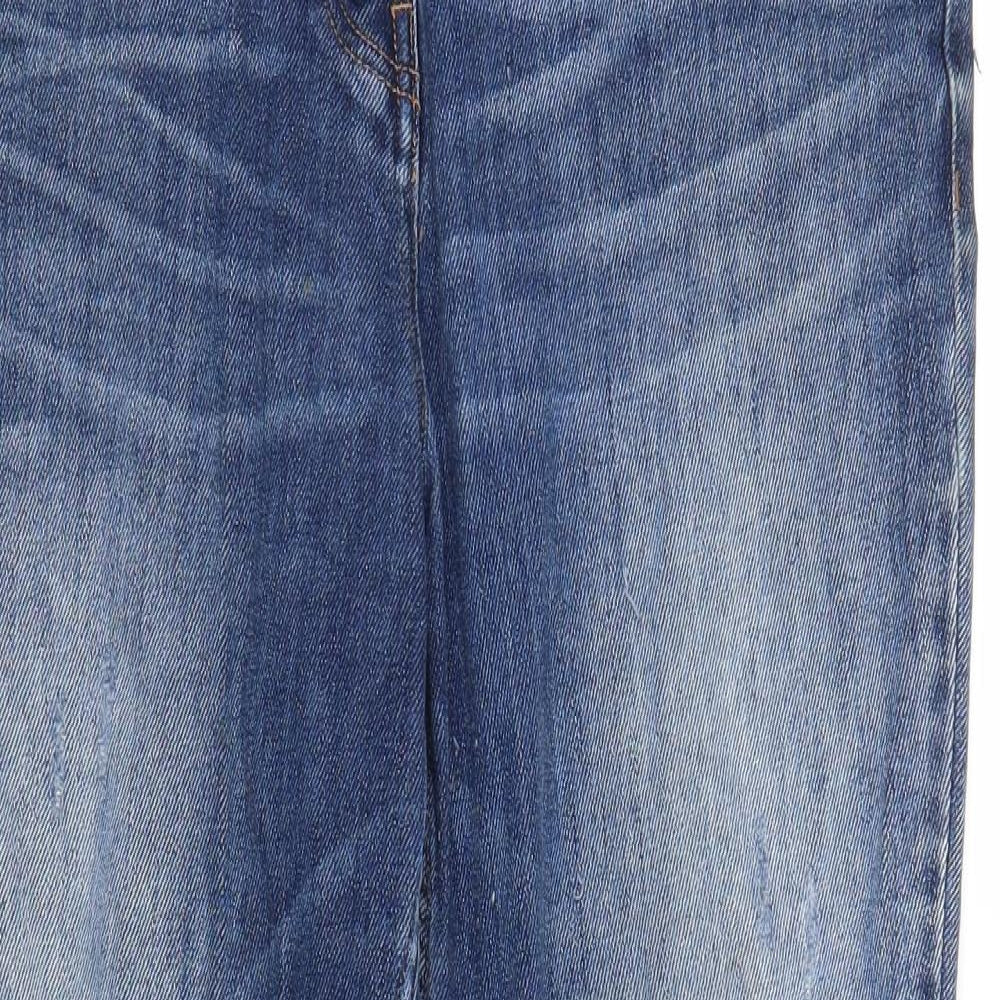 NEXT Womens Blue  Denim Straight Jeans Size 12 L27.5 in