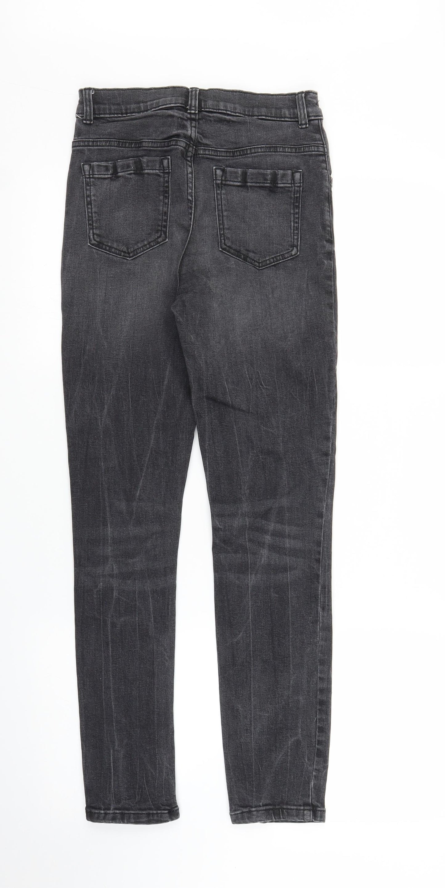 TU Girls Grey  Damask Skinny Jeans Size 13 Years