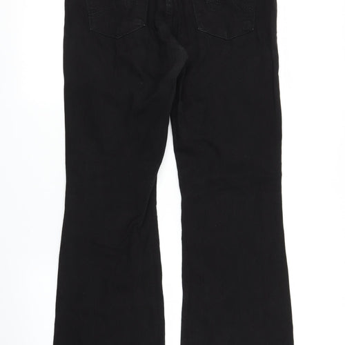 NEXT Womens Black  Denim Bootcut Jeans Size 12 L30 in
