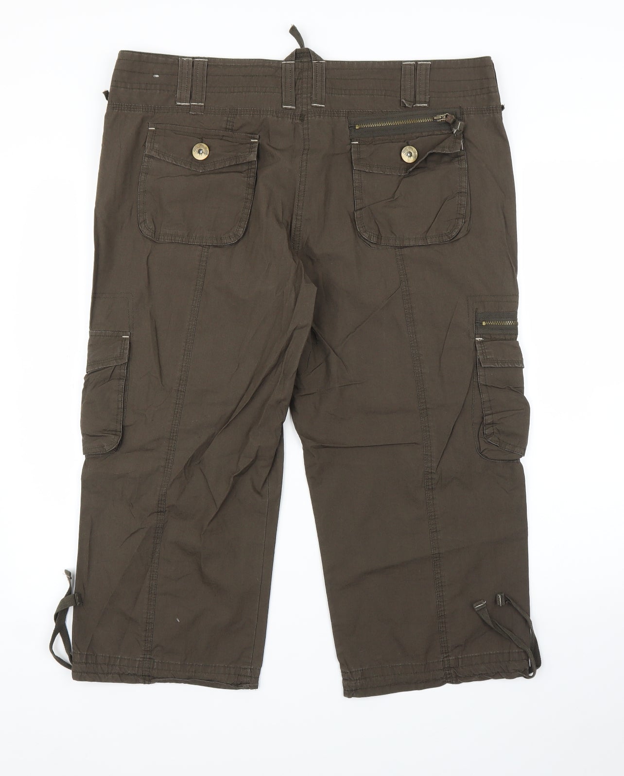 Matalan Womens Brown   Cargo Trousers Size 18 L20 in