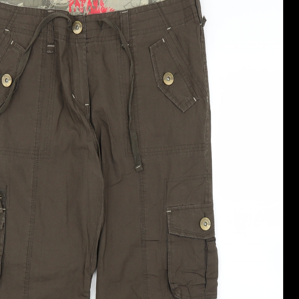 Matalan Womens Brown   Cargo Trousers Size 18 L20 in