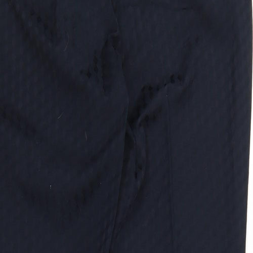 F&F Womens Blue Argyle/Diamond  Carrot Trousers Size 14 L26 in