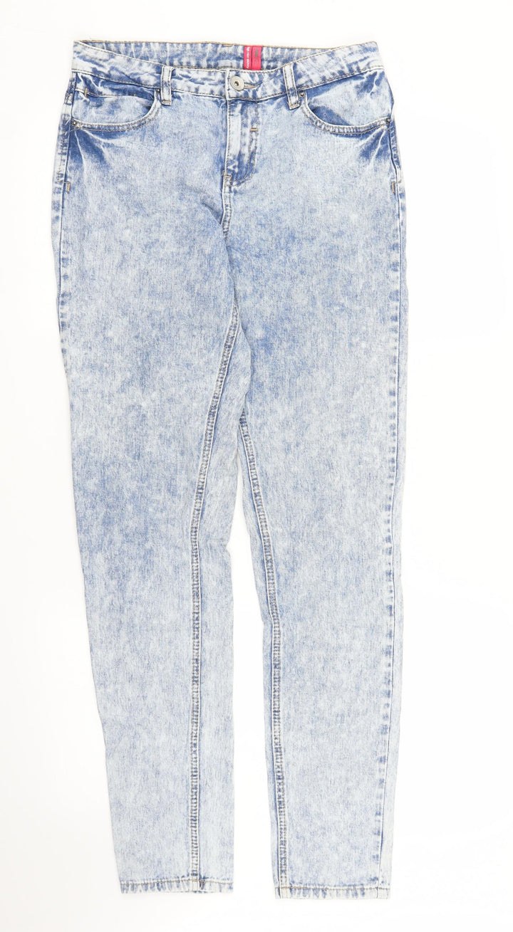 Yes Yes Womens Blue  Denim Skinny Jeans Size 10 L30 in