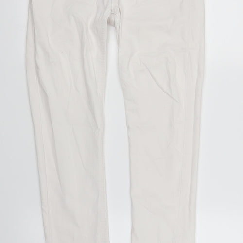 Stradavarius Womens White  Denim Skinny Jeans Size 10 L28 in