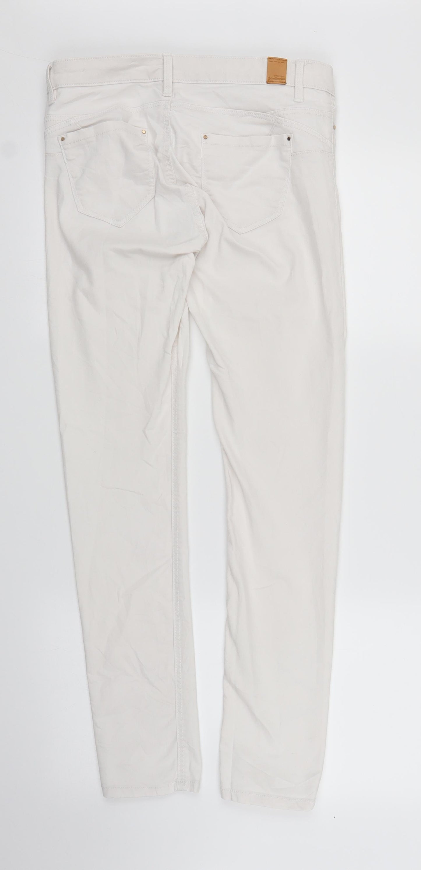 Stradavarius Womens White  Denim Skinny Jeans Size 10 L28 in
