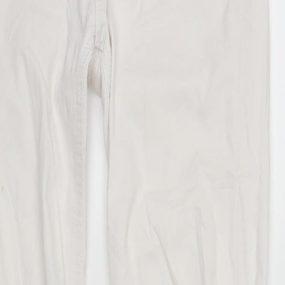 Stradavarius Womens White  Denim Skinny Jeans Size 10 L28 in