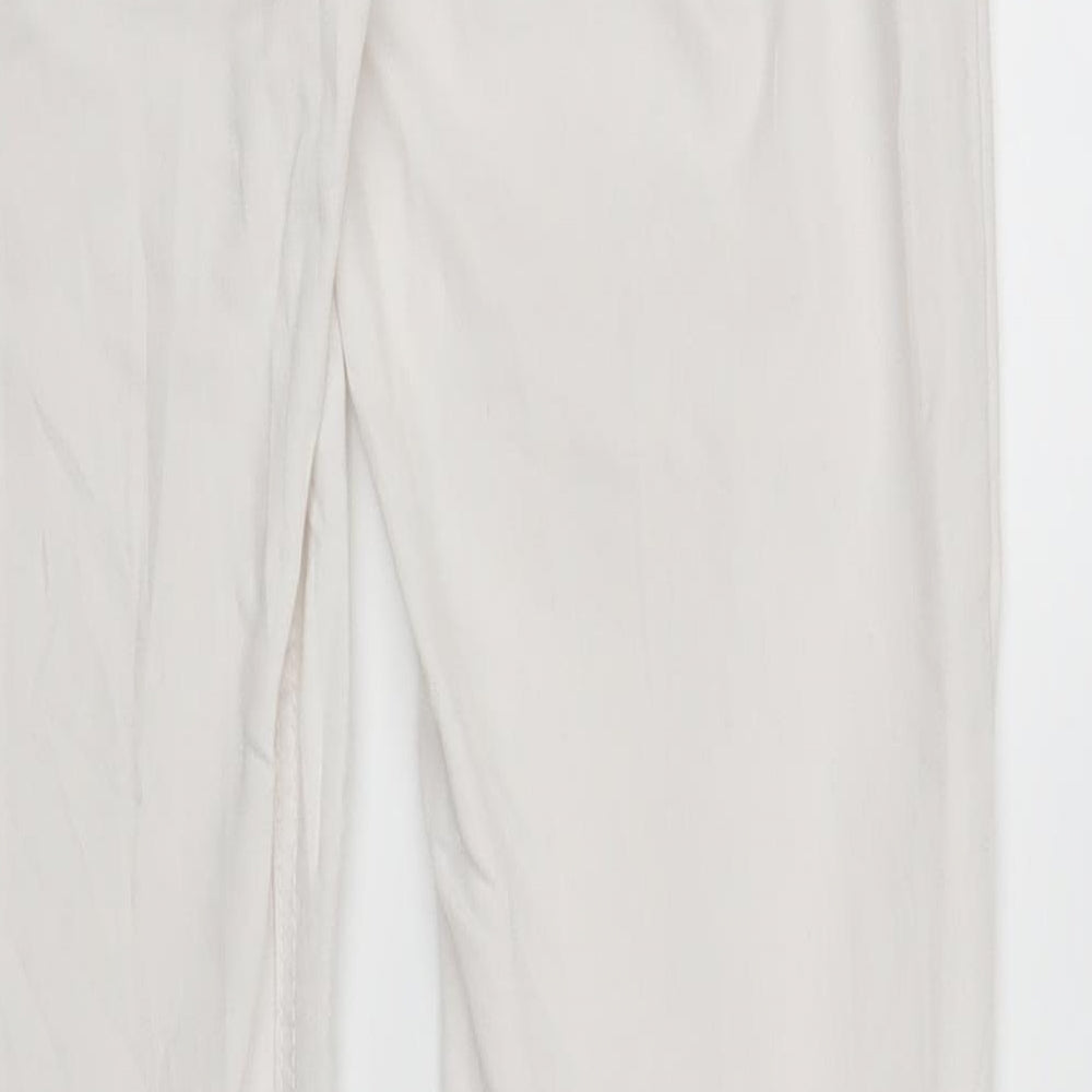 Stradavarius Womens White  Denim Skinny Jeans Size 10 L28 in