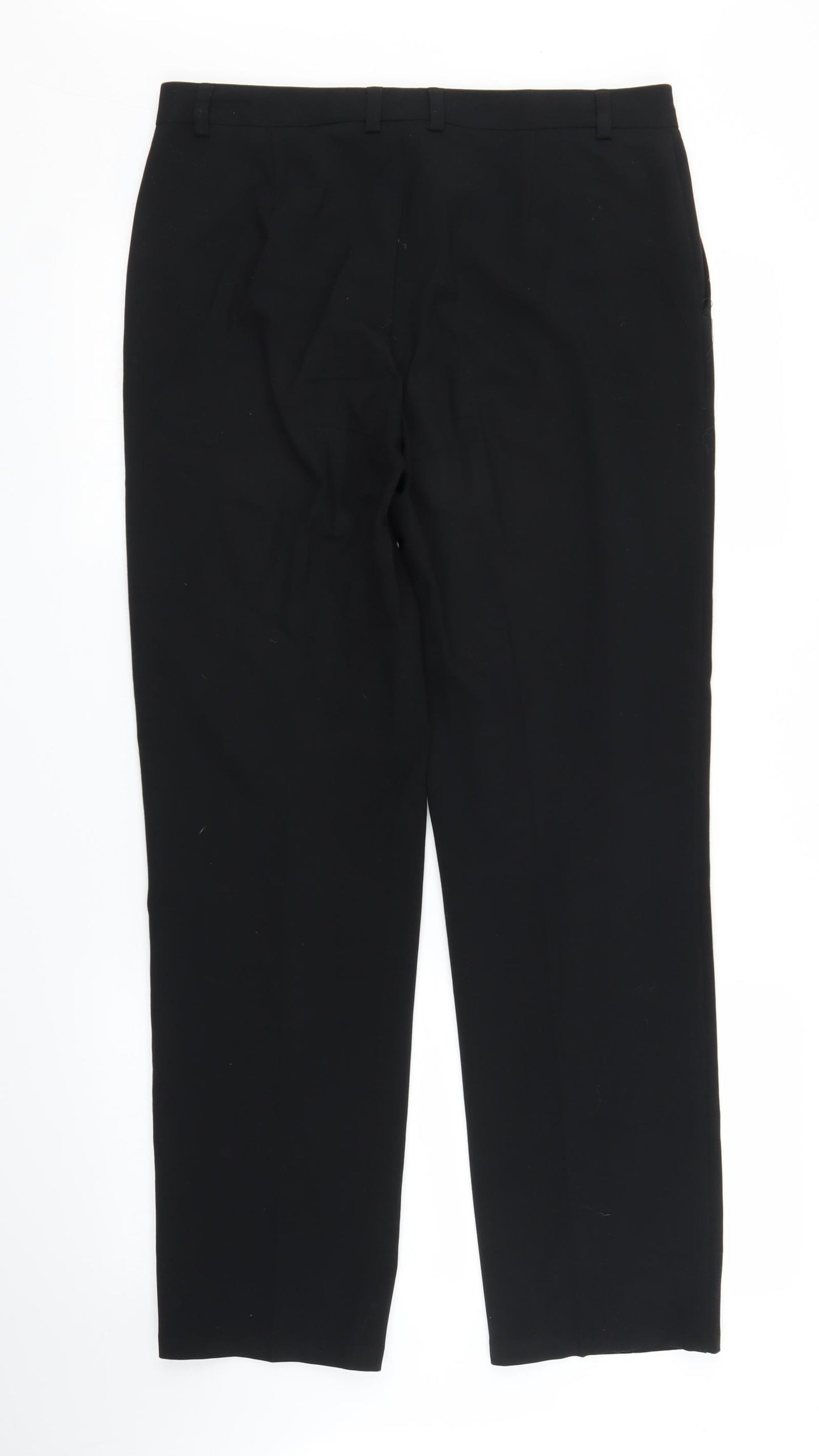 M&S Womens Black   Trousers  Size 12 L29 in