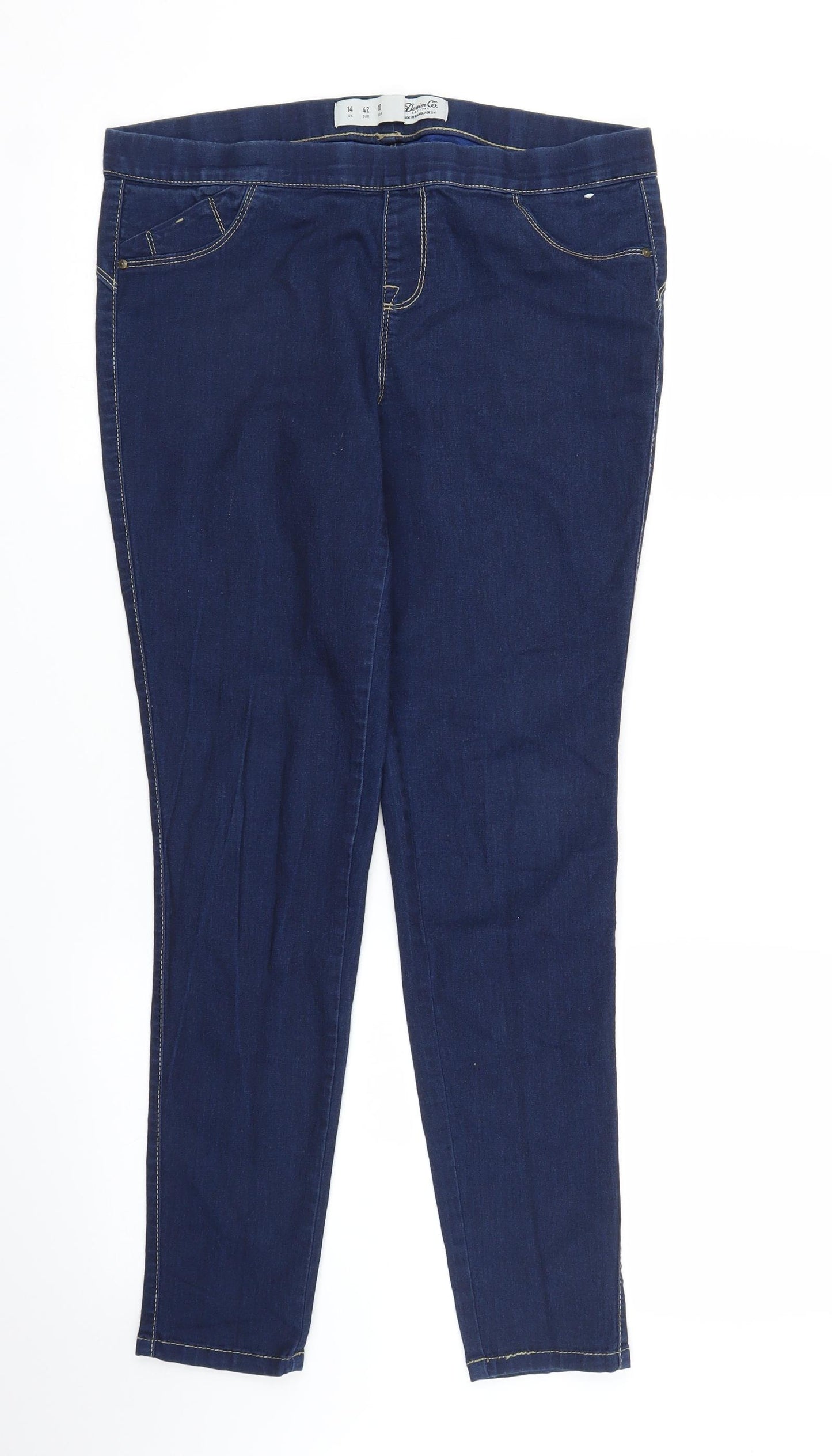 Primark Womens Blue  Denim Jegging Jeans Size 14 L28 in