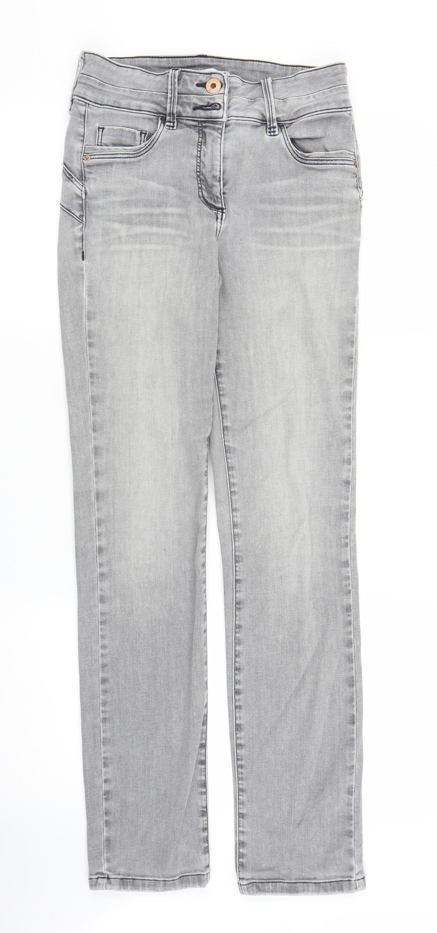 NEXT Womens Grey  Denim Skinny Jeans Size 10 L30 in