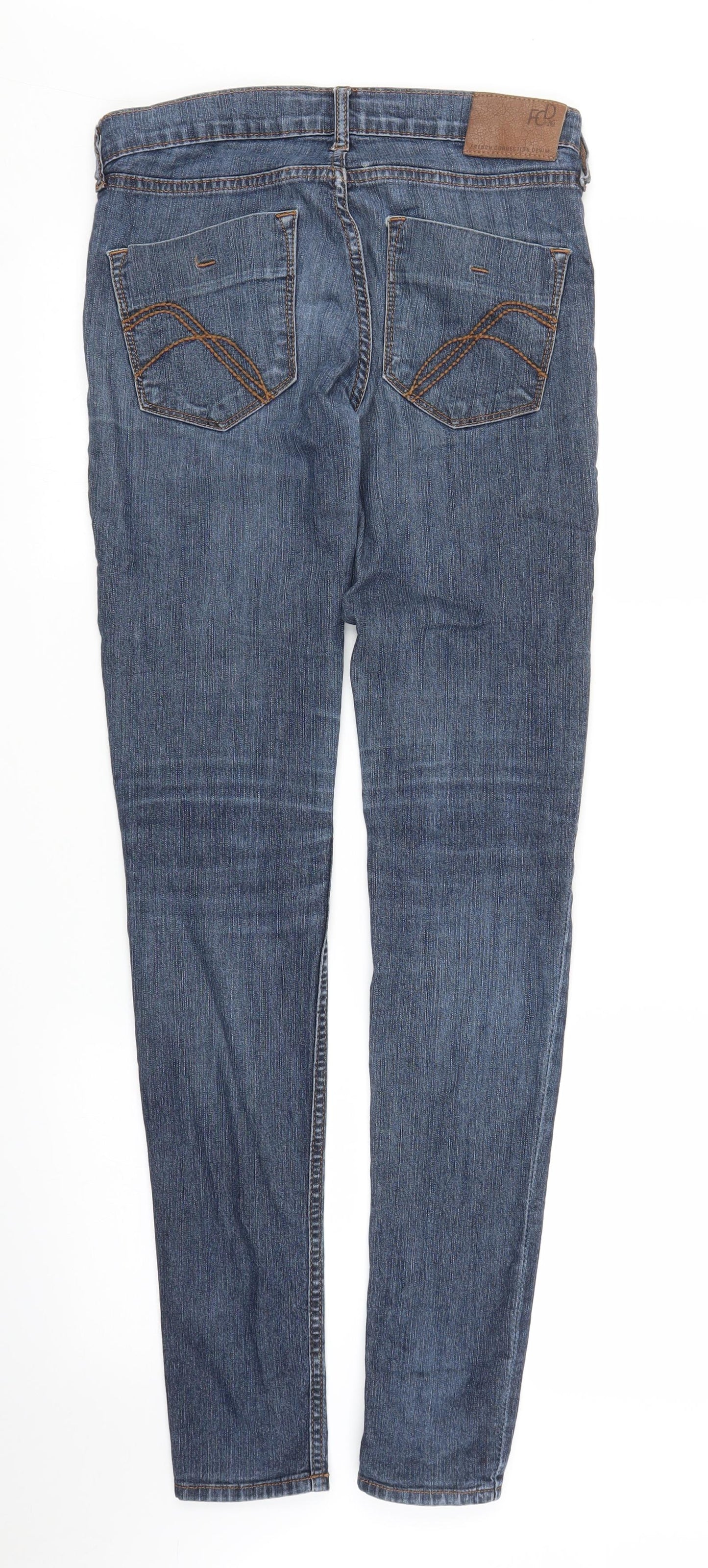French Connection Womens Blue  Denim Skinny Jeans Size 10 L33 in