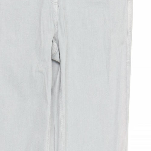 Blue Motion Womens Grey  Denim Tapered Jeans Size 12 L31 in