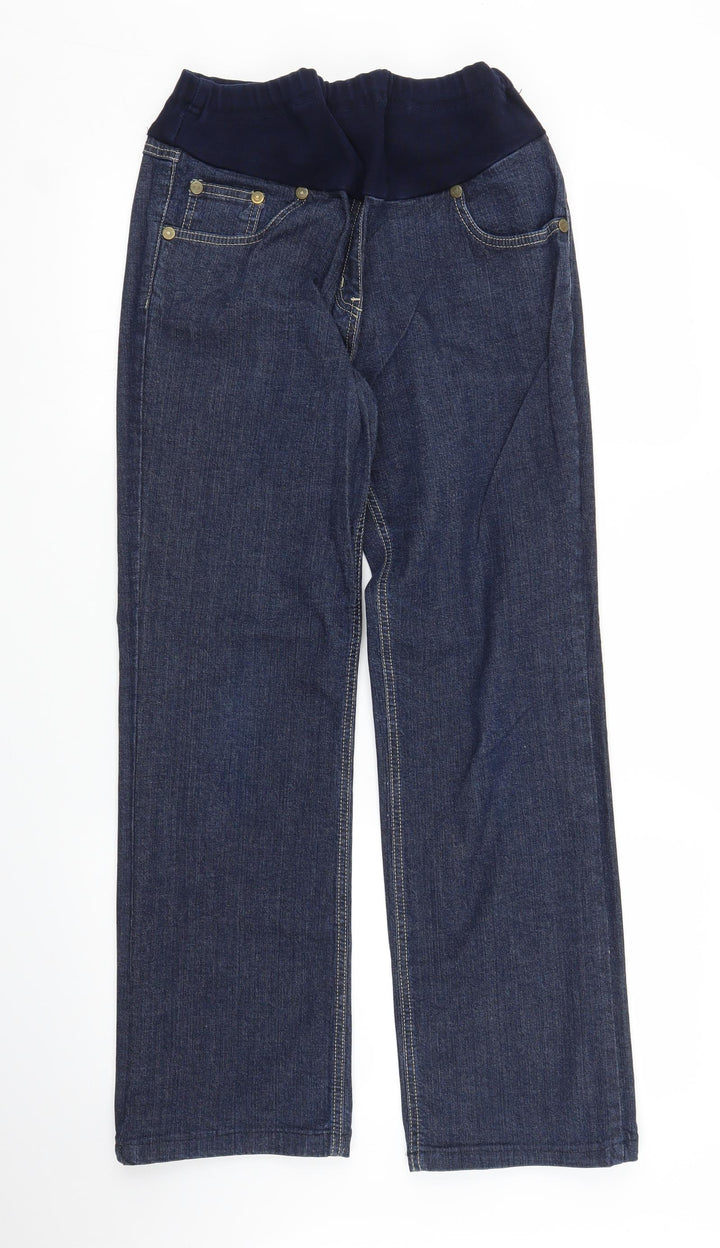 Evie Womens Blue  Denim Mom Jeans Size 12 L28 in