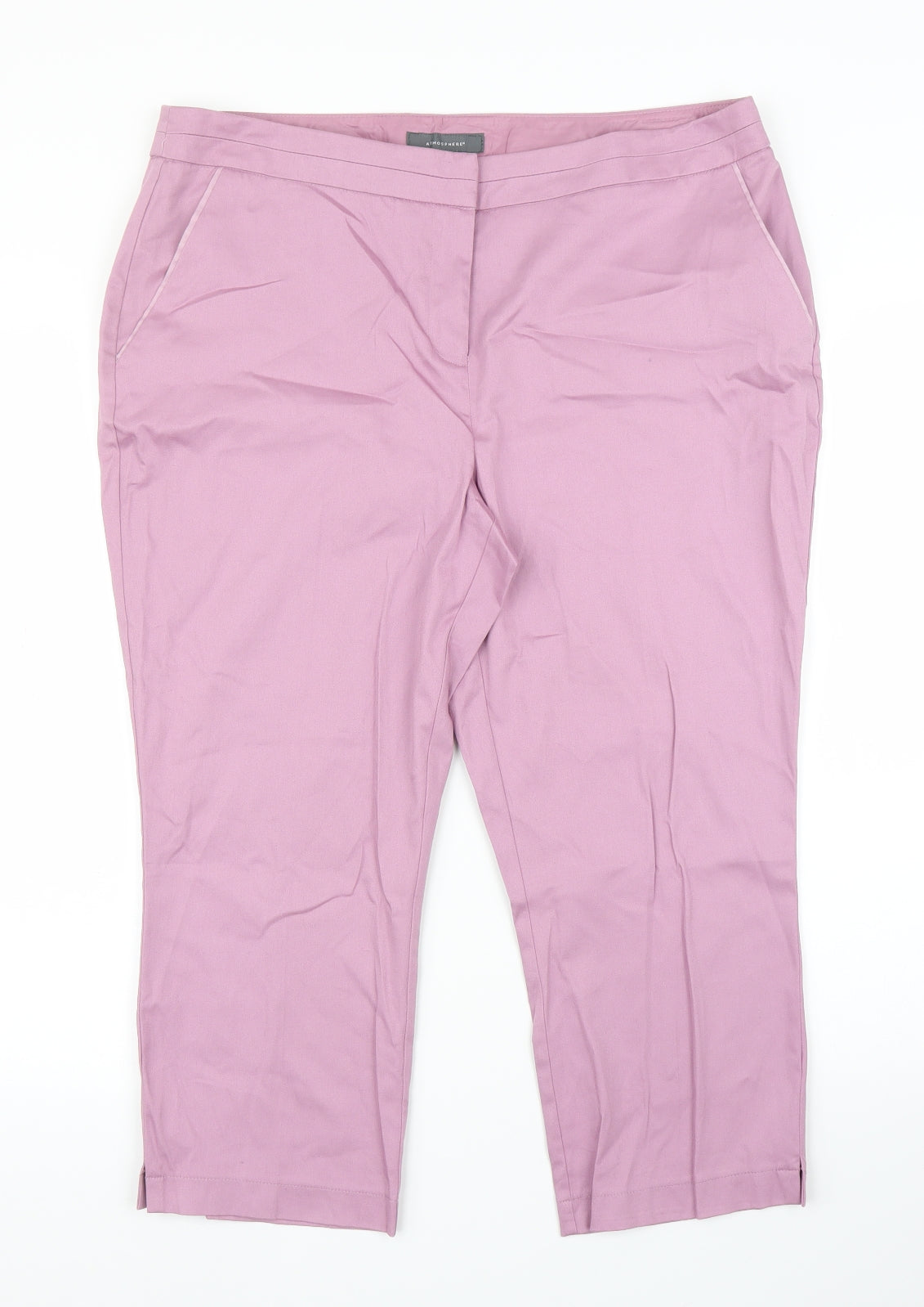 Primark Womens Pink   Capri Trousers Size 16 L20 in