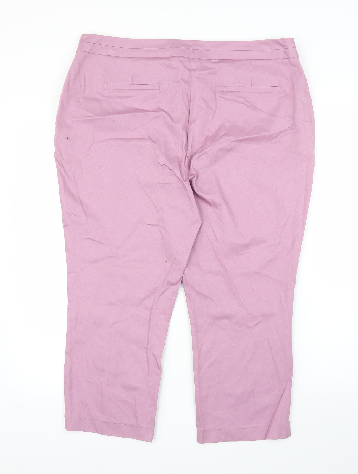 Primark Womens Pink   Capri Trousers Size 16 L20 in