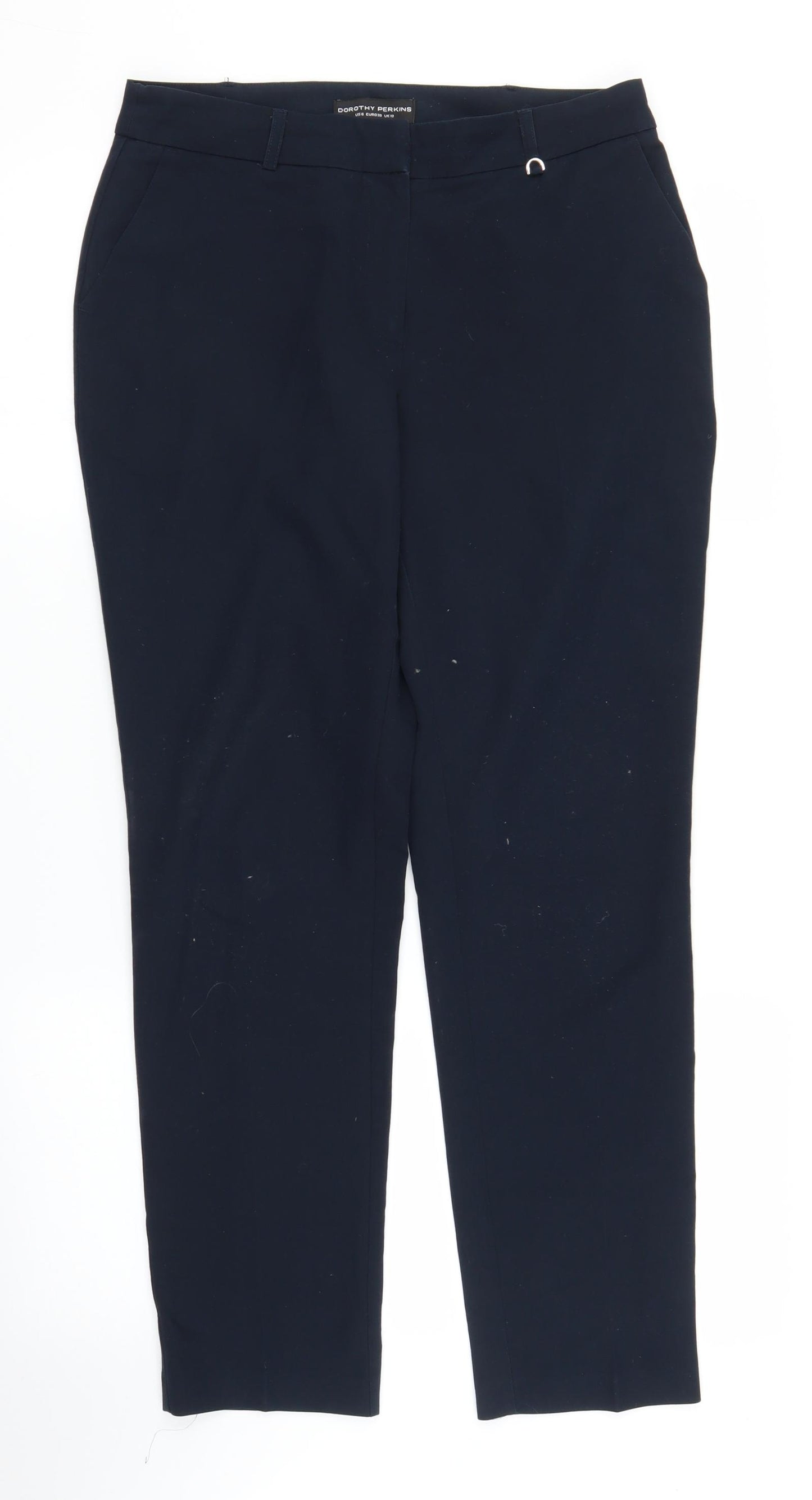 Dorothy Perkins Womens Blue   Capri Trousers Size 10 L29 in