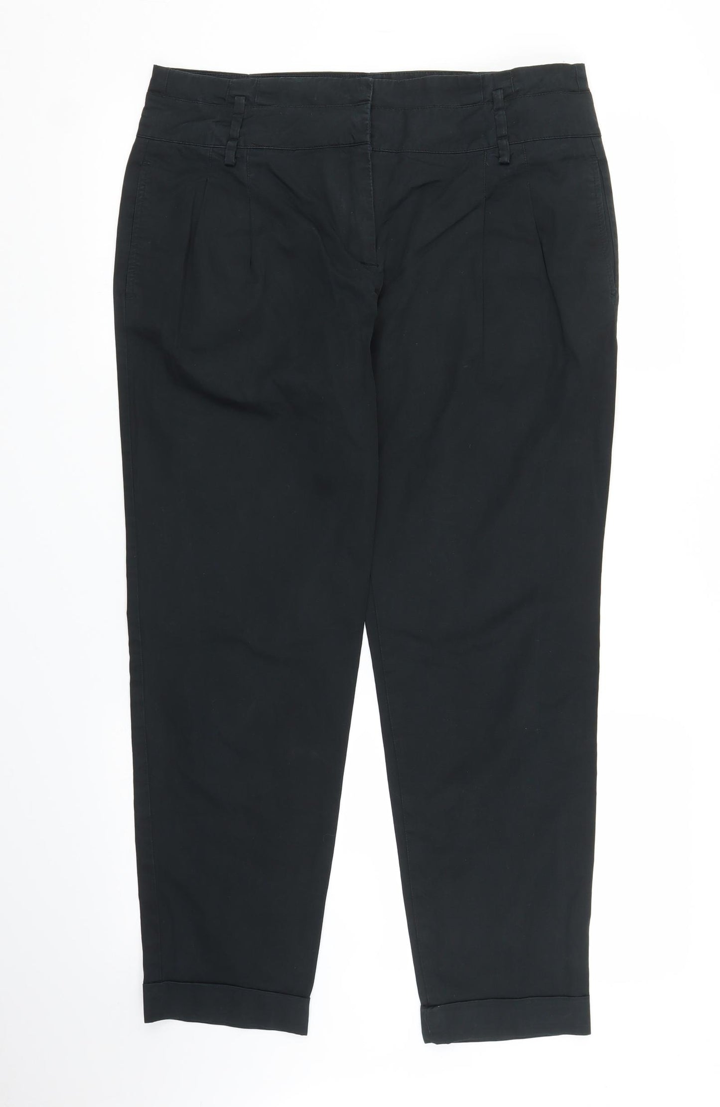 Zara Womens Black   Chino Trousers Size L L26 in