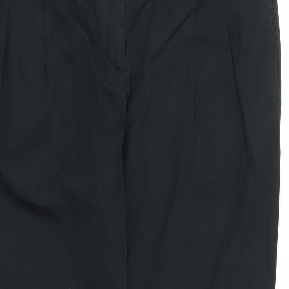 Zara Womens Black   Chino Trousers Size L L26 in