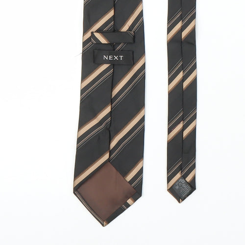 NEXT Mens Bronze Striped  Pointed Tie One Size