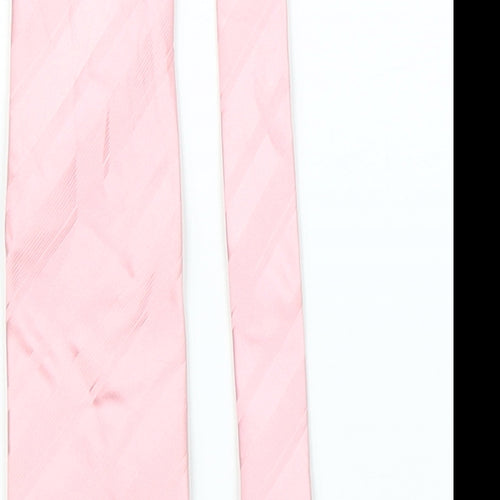 Leonardo Deici x Mens Pink Striped  Pointed Tie One Size