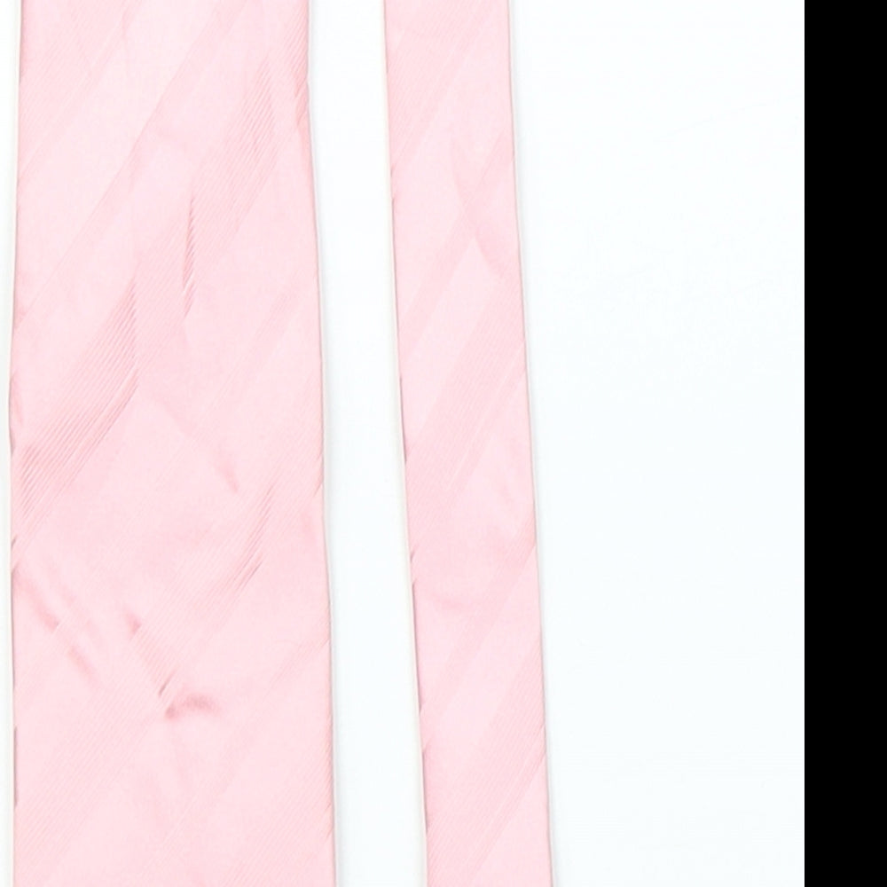 Leonardo Deici x Mens Pink Striped  Pointed Tie One Size