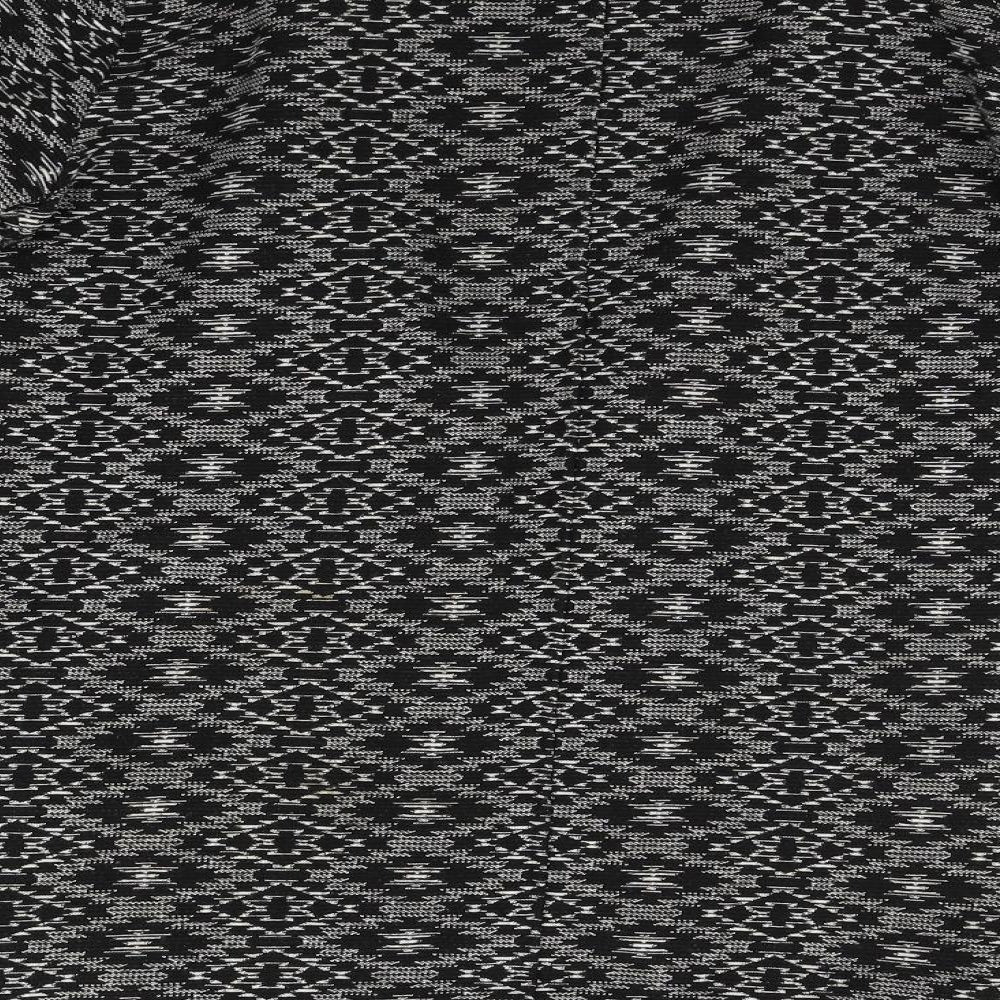 Miss Selfridge Womens Black Geometric  Cardigan Jumper Size 10