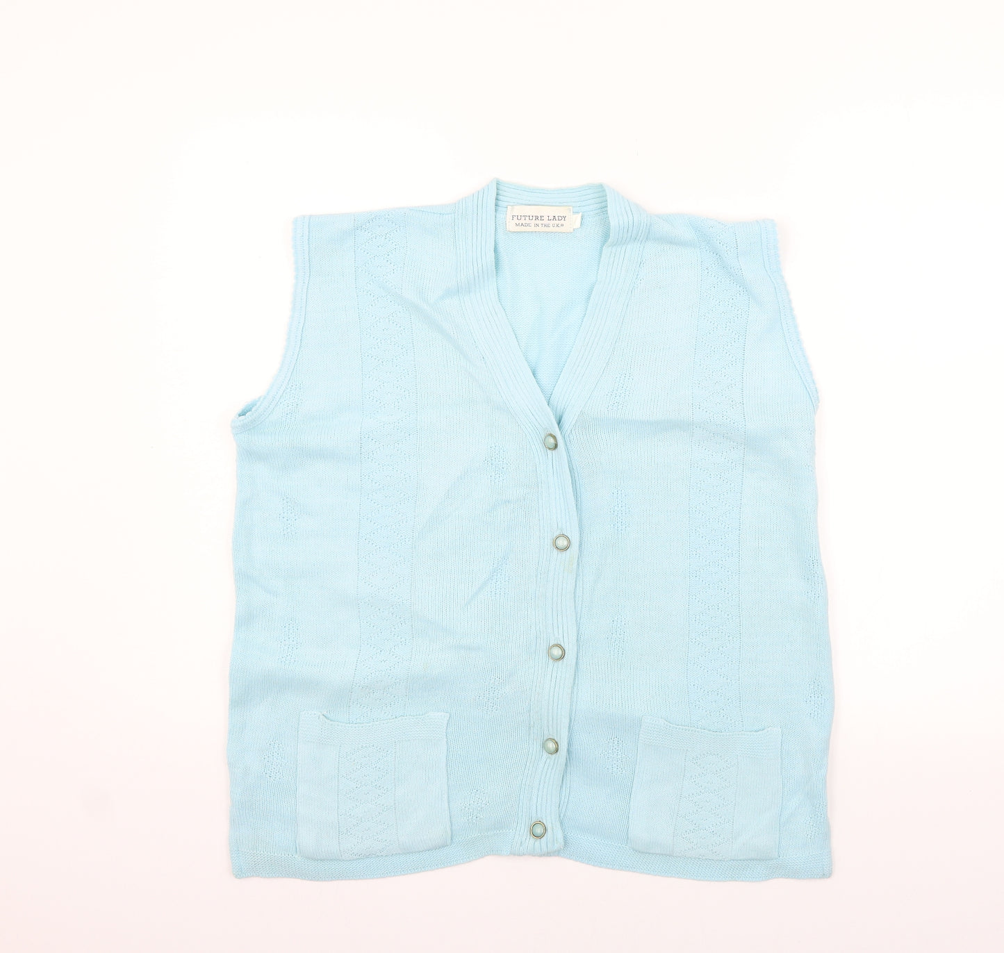 FUTURE LADY Womens Blue   Cardigan Jumper Size XL