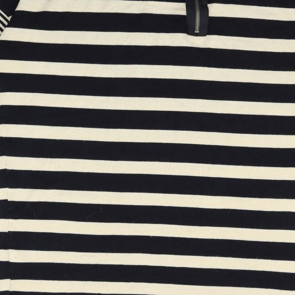 Wallis Womens Black Striped  Pullover Jumper Size S