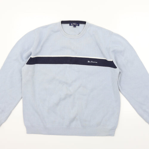 Ben Sherman Mens Blue   Pullover Jumper Size 4XL